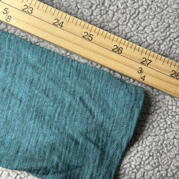 Segments Shirt Womens Small Teal 100% Merino Wool Long Sleeve V Neck Base Layer - Picture 9 of 11
